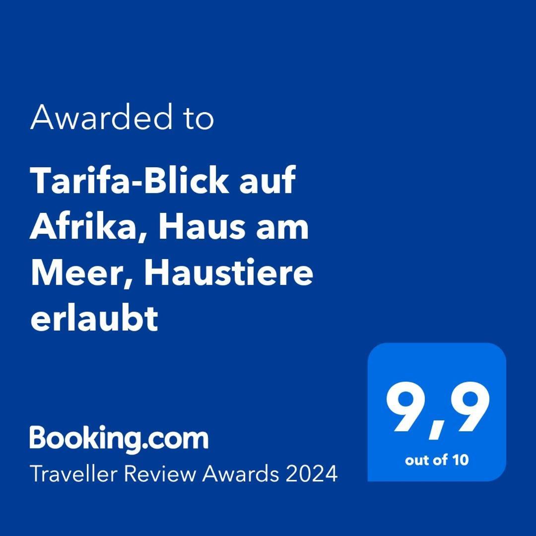 Tarifa-Blick Auf Afrika, Haus Am Meer, Haustiere Erlaubt Ngoại thất bức ảnh